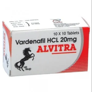 Alvitra vardenafil tablets for erectile dysfunction and sexual performance