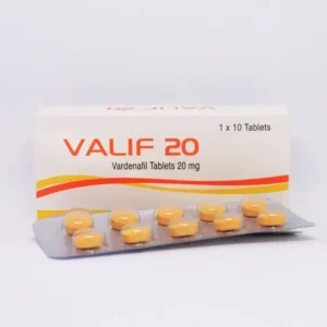 Valif 20 mg vardenafil ED medication for improved sexual performance