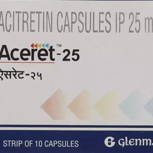 Aceret 25 mg acitretin psoriasis treatment capsules