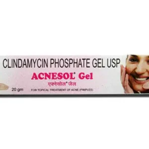 Acnesol Gel 1% clindamycin acne treatment tube