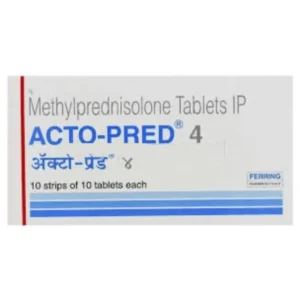 Acto Pred 4 mg methylprednisolone tablets for intermediate-potency corticosteroid inflammatory disease management