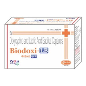 Biodox LB doxycycline lactobacillus antibiotic capsules