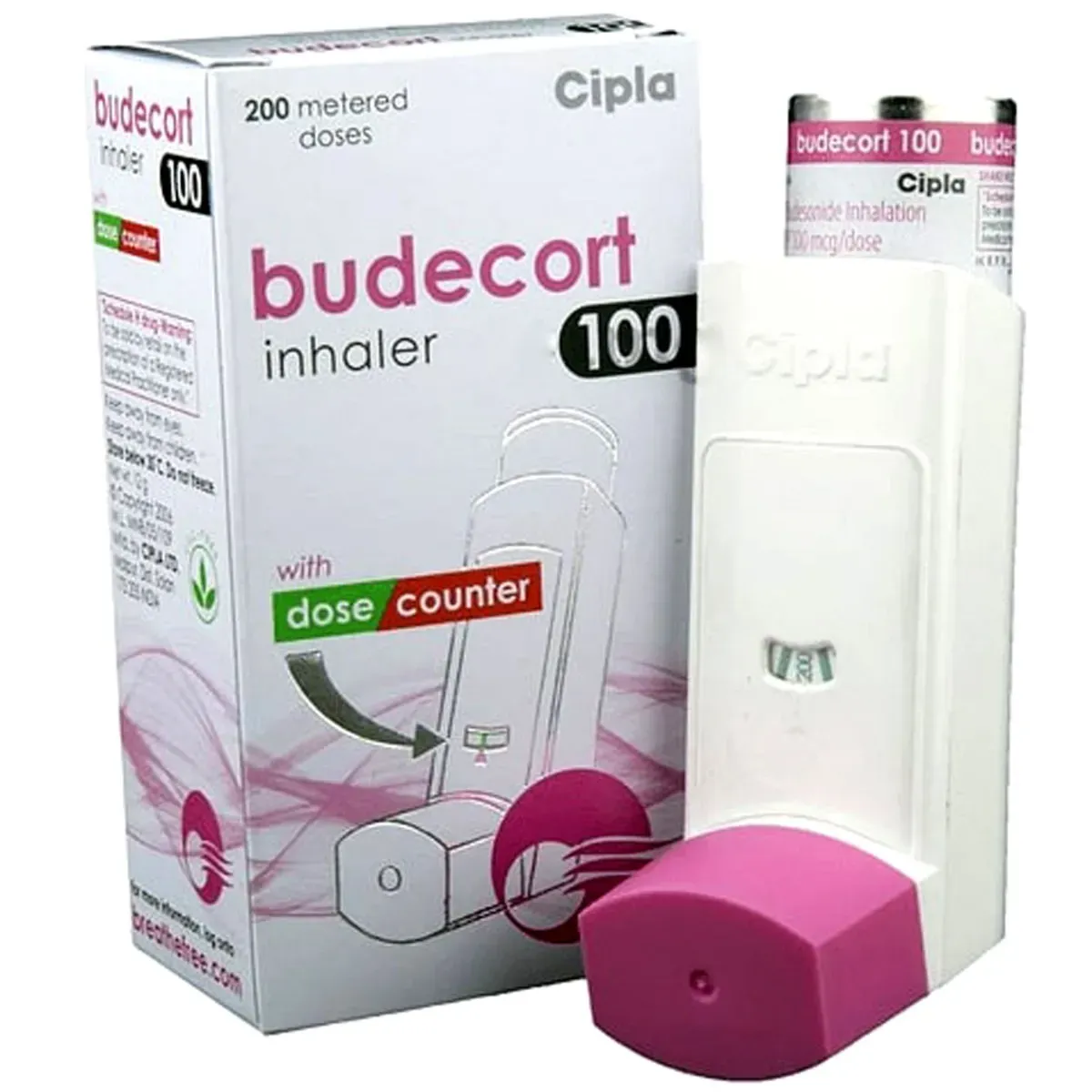 Budecort Inhaler budesonide corticosteroid aerosol for daily anti-inflammatory airway protection