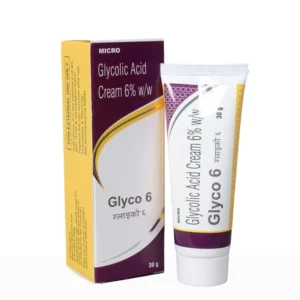 Glyco 6 Cream glycolic acid 6% chemical exfoliant for skin brightening and anti-aging treatment