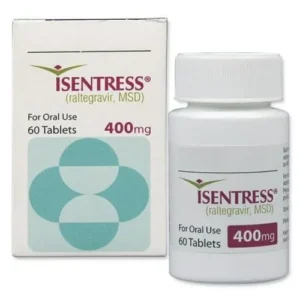 Isentress 400 mg raltegravir HIV medication tablets