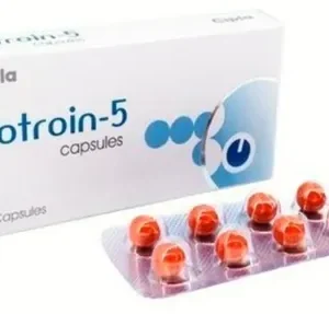 Isotroin 5 mg isotretinoin capsules for severe acne and persistent pimple treatment