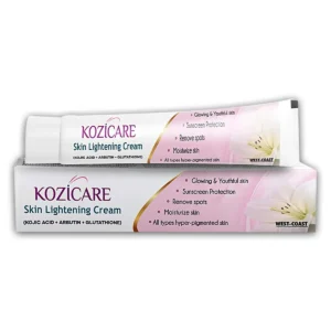 Kozicare Cream skin lightening formulation for dark spots melasma and pigmentation reduction