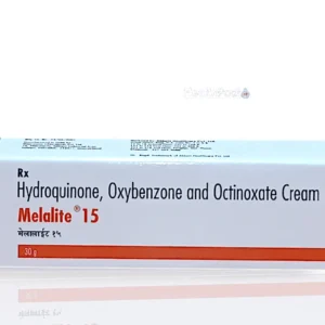 Melalite 15 Cream hydroquinone 2% skin lightening treatment for melasma and dark spot reduction