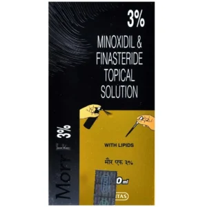 Morr-F 3 minoxidil finasteride topical solution for male pattern baldness and hair regrowth treatment
