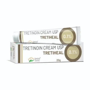 Tretiheal 0.1 Cream tretinoin 0.1% retinoid for severe acne and anti-aging skin renewal