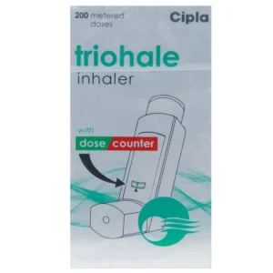 Triohale Inhaler triple combination therapy for COPD chronic bronchitis and severe asthma management