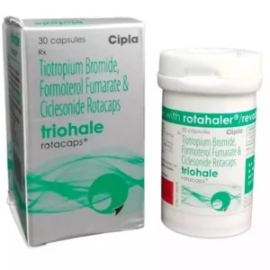 Triohale Rotacaps triple combination inhaler for chronic obstructive pulmonary disease and asthma management