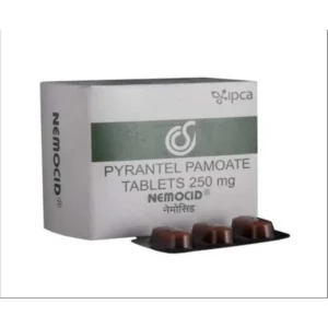 Nemocid 250 mg Pyrantel tablet for intestinal worm infection treatment